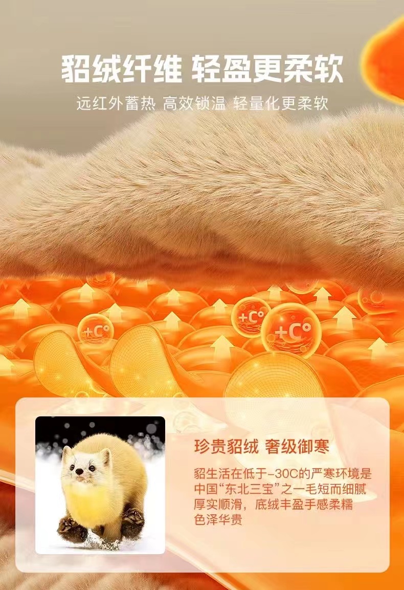 【护颈护膝 黑金蓄热】羊绒保暖套装(图7)