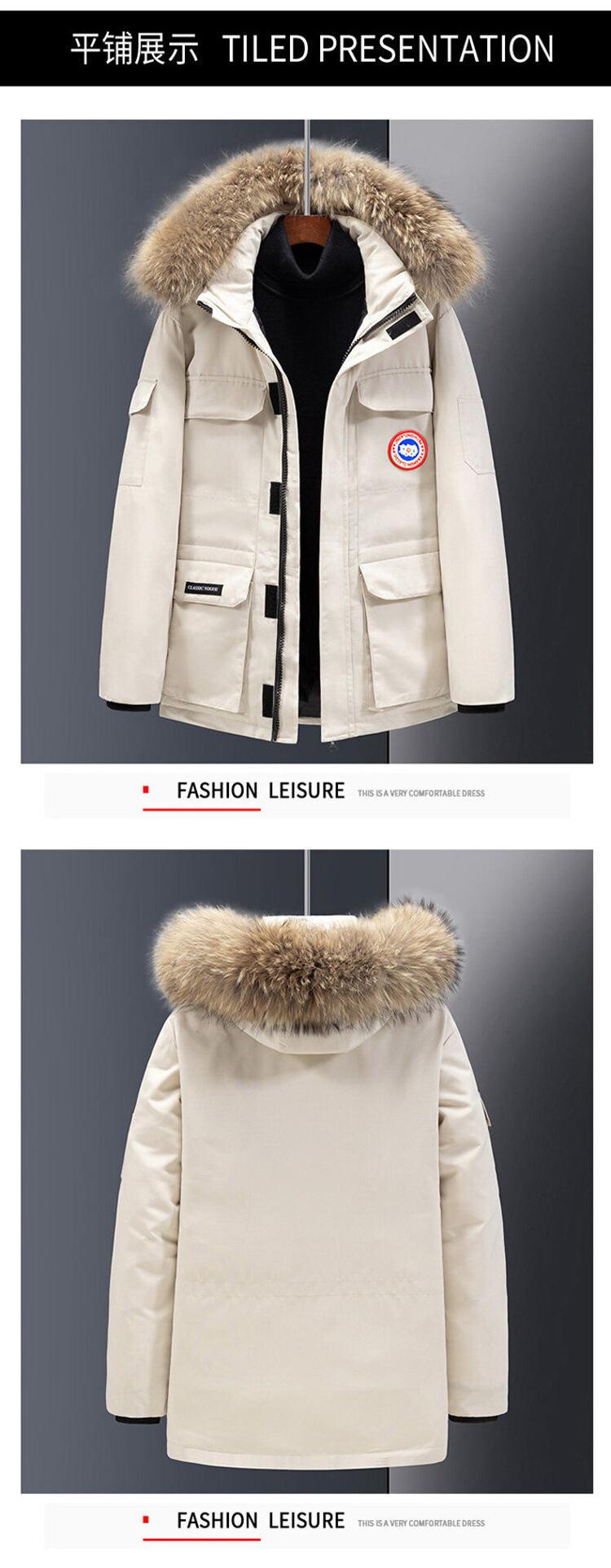 【优质白鸭绒】冬季大鹅同款白鸭绒羽绒服(图9)