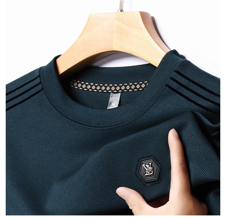 【买一送一】秋季新款长袖卫衣男士t恤潮牌圆领套头打底衫休闲男装(图14)