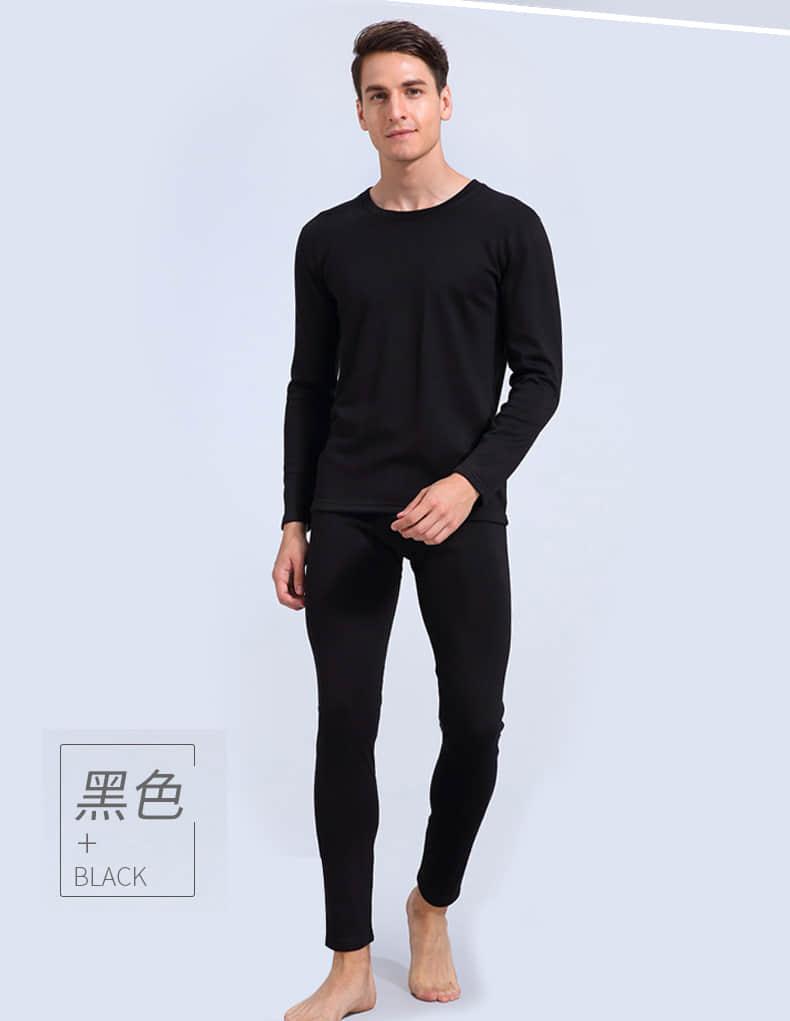 天鹅绒保暖衣男士套装(图9)