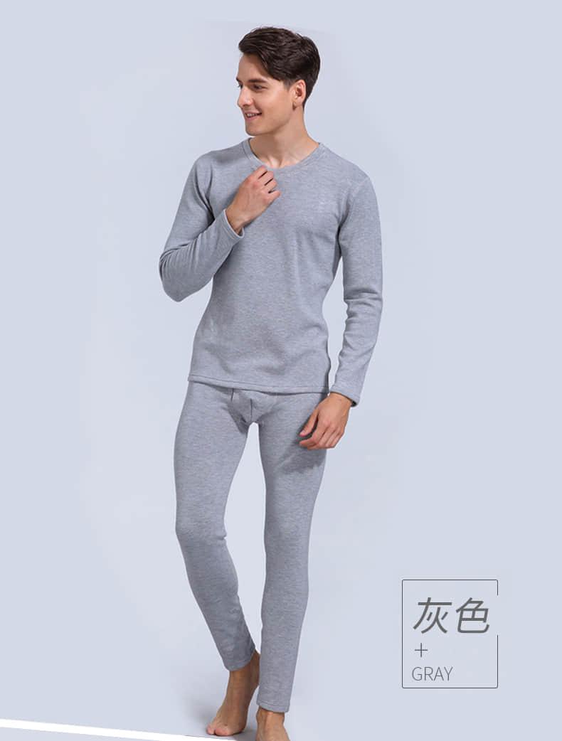 天鹅绒保暖衣男士套装(图7)