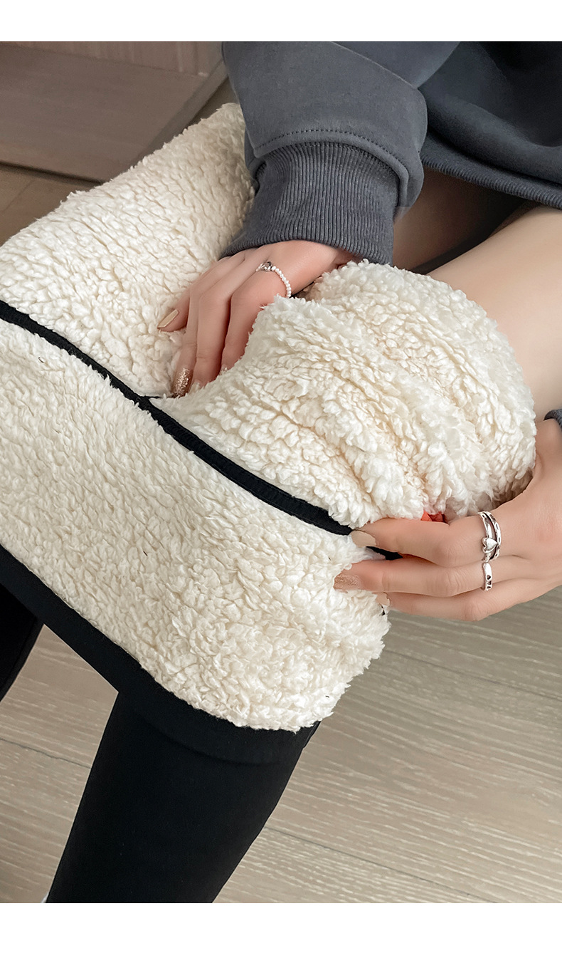 【抗寒-30℃】厚实棉密抗寒蓄热芭比裤特厚云朵绒紧实收腹立体塑性秋冬打底裤高回弹面料内置提臀带鲨鱼裤(图18)