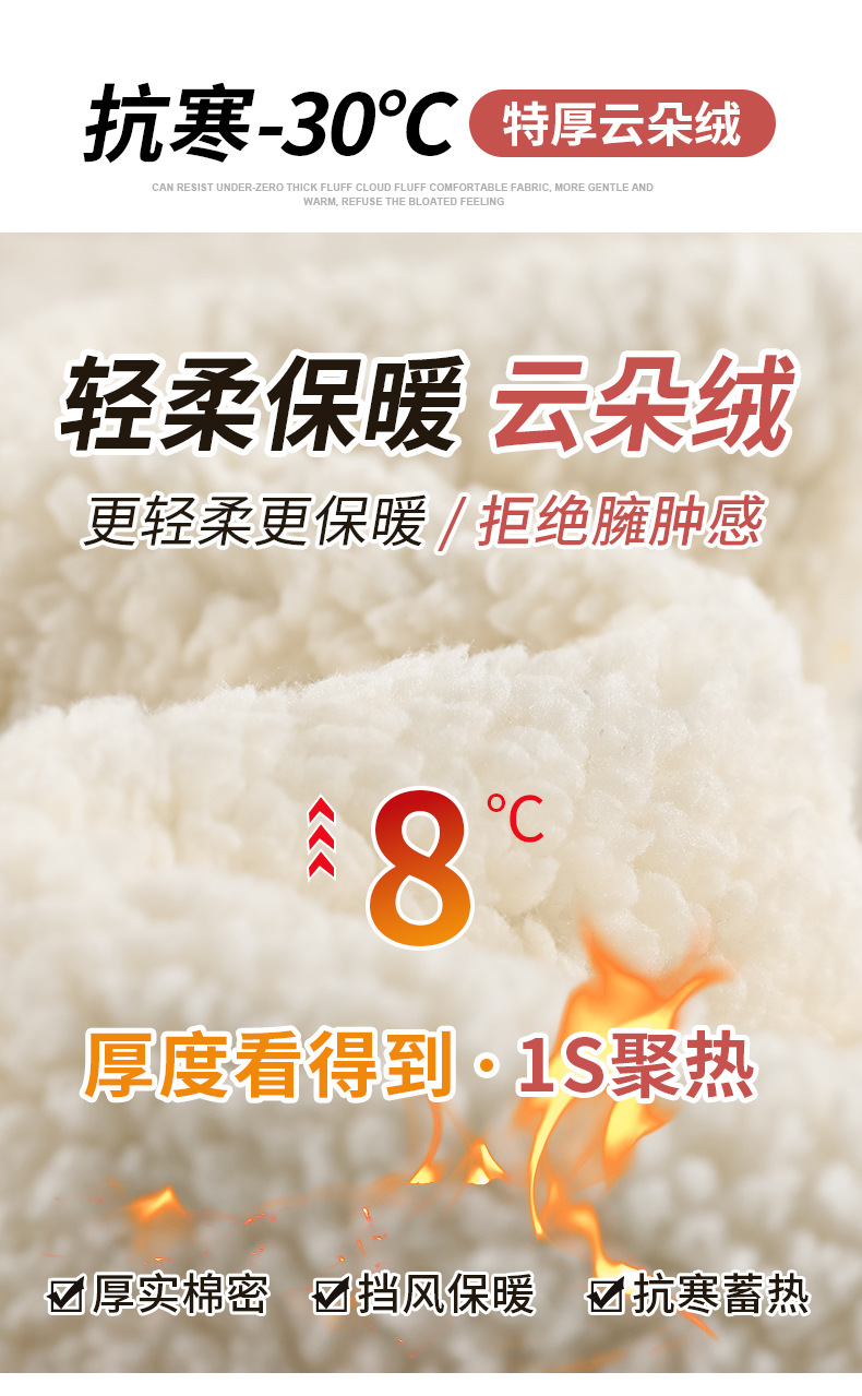 【抗寒-30℃】厚实棉密抗寒蓄热芭比裤特厚云朵绒紧实收腹立体塑性秋冬打底裤高回弹面料内置提臀带鲨鱼裤(图6)