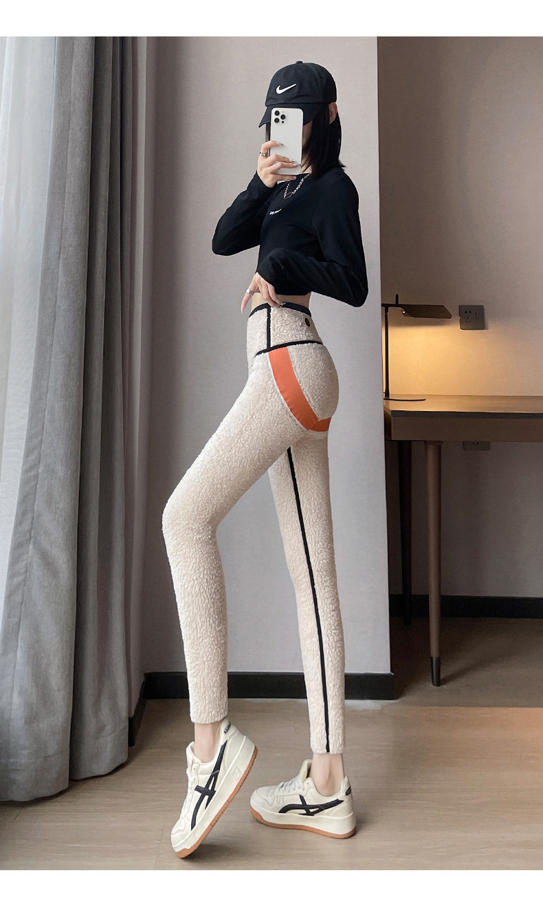 【抗寒-30℃】厚实棉密抗寒蓄热芭比裤特厚云朵绒紧实收腹立体塑性秋冬打底裤高回弹面料内置提臀带鲨鱼裤(图23)