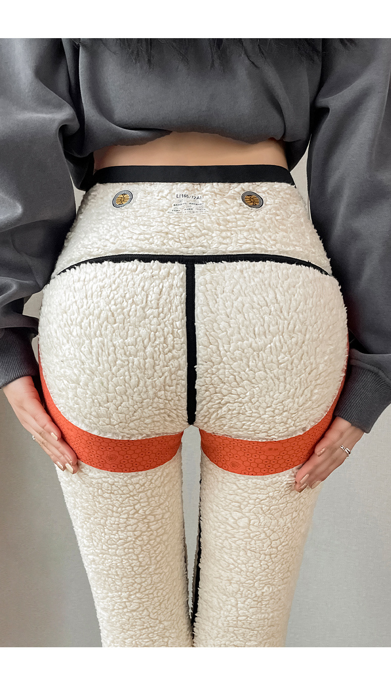 【抗寒-30℃】厚实棉密抗寒蓄热芭比裤特厚云朵绒紧实收腹立体塑性秋冬打底裤高回弹面料内置提臀带鲨鱼裤(图20)