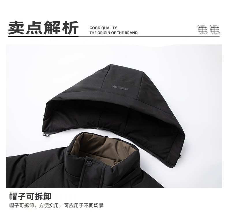 【防风拒水 速热循环】抗皱垂顺石墨烯加绒加厚棉服(图3)