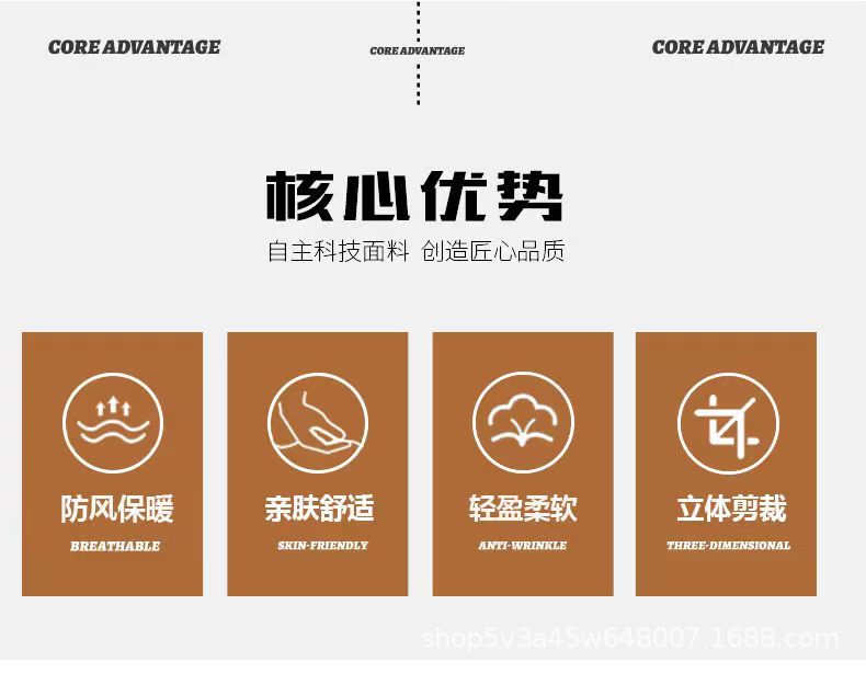 【防风拒水 速热循环】抗皱垂顺石墨烯加绒加厚棉服(图5)
