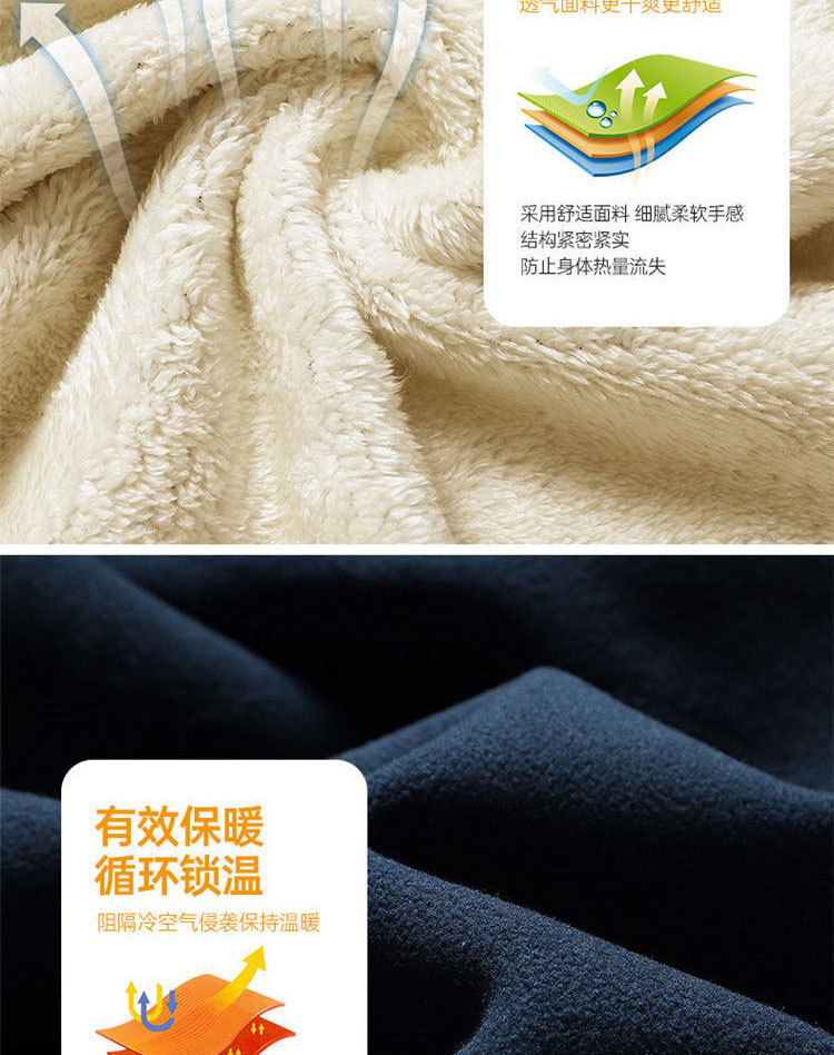 【保暖透气 循环锁温】秋冬宽松加绒加厚夹克休闲保暖抓绒外套开衫(图4)