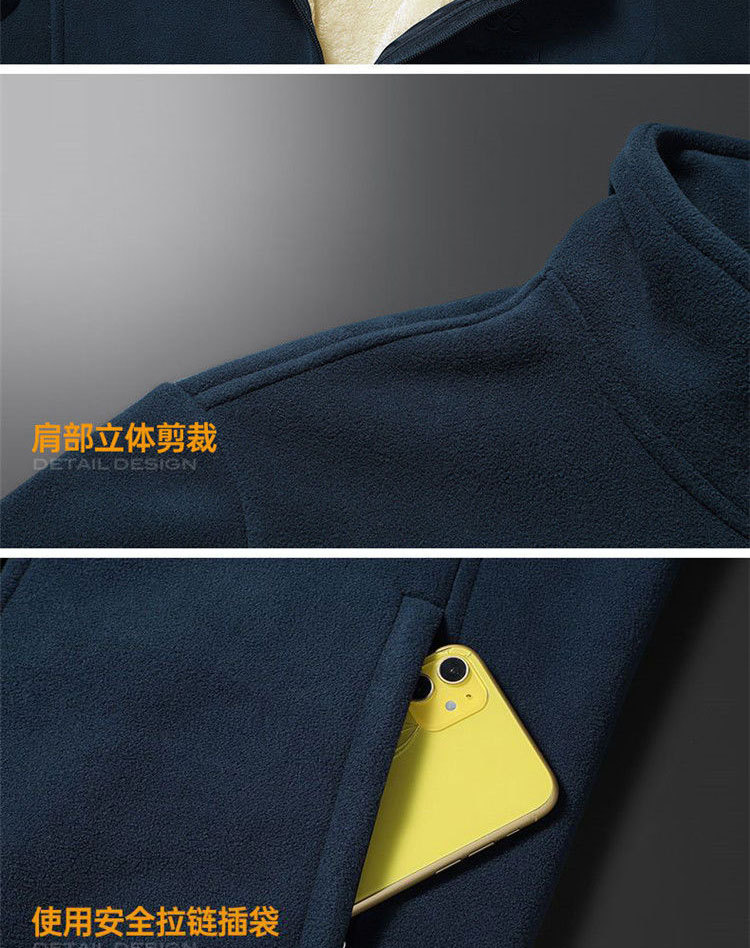 【保暖透气 循环锁温】秋冬宽松加绒加厚夹克休闲保暖抓绒外套开衫(图13)