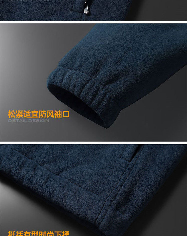 【保暖透气 循环锁温】秋冬宽松加绒加厚夹克休闲保暖抓绒外套开衫(图14)