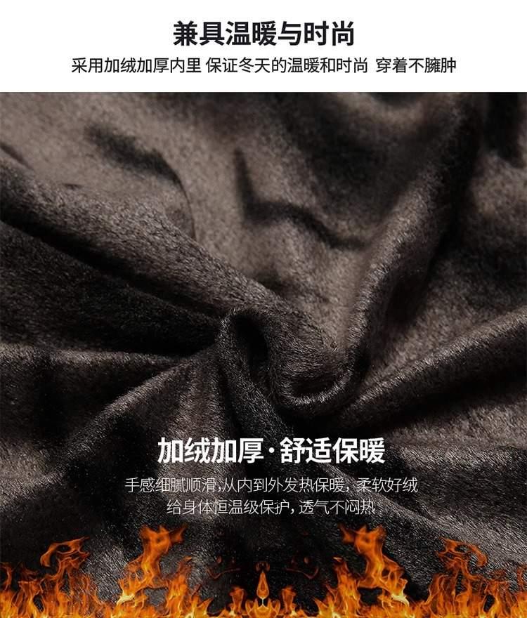【加绒加厚】柔软耐穿耐磨防风保暖皮夹克(图2)