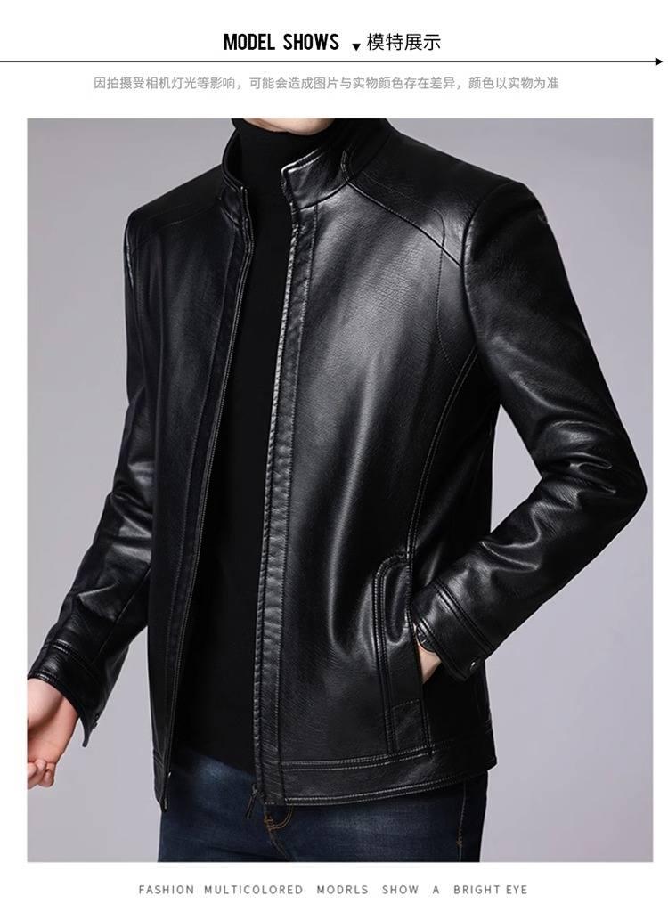 【加绒加厚】柔软耐穿耐磨防风保暖皮夹克(图10)