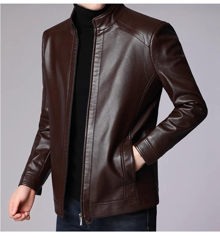 【加绒加厚】柔软耐穿耐磨防风保暖皮夹克(图14)