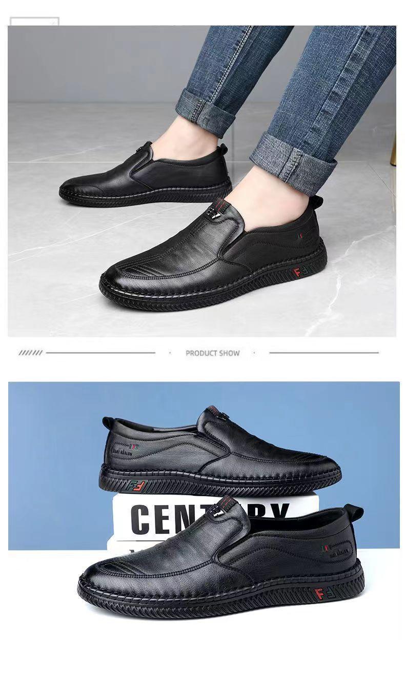 【优质软皮】男士休闲软底皮鞋(图7)