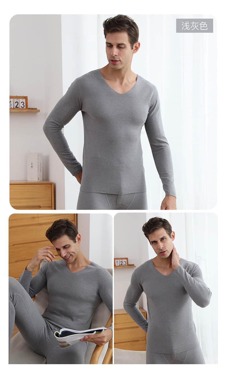 【德绒无痕保暖】德绒高弹亲肤保暖内衣套装(图11)