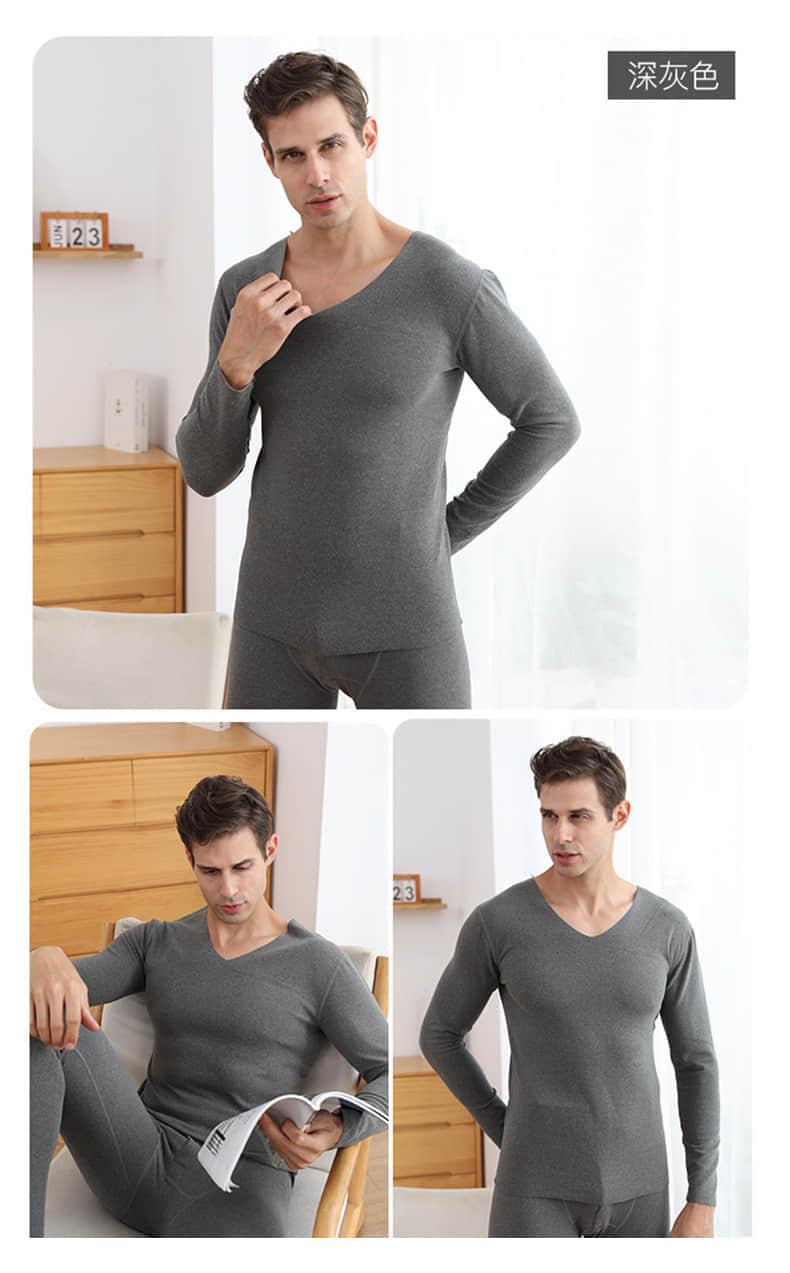 【德绒无痕保暖】德绒高弹亲肤保暖内衣套装(图9)