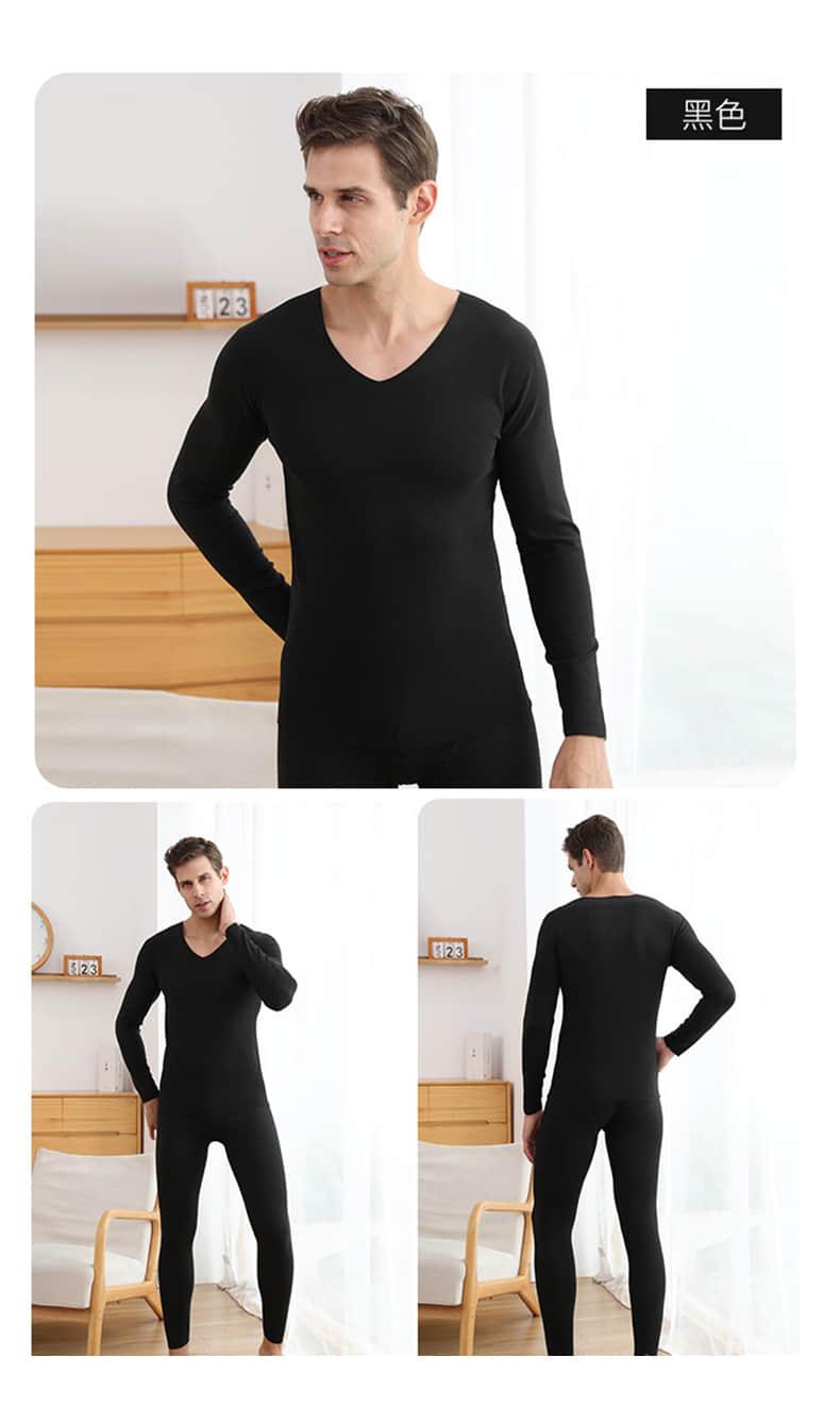 【德绒无痕保暖】德绒高弹亲肤保暖内衣套装(图10)