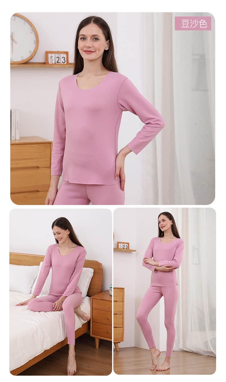 【德绒无痕保暖】德绒高弹亲肤保暖内衣套装(图13)