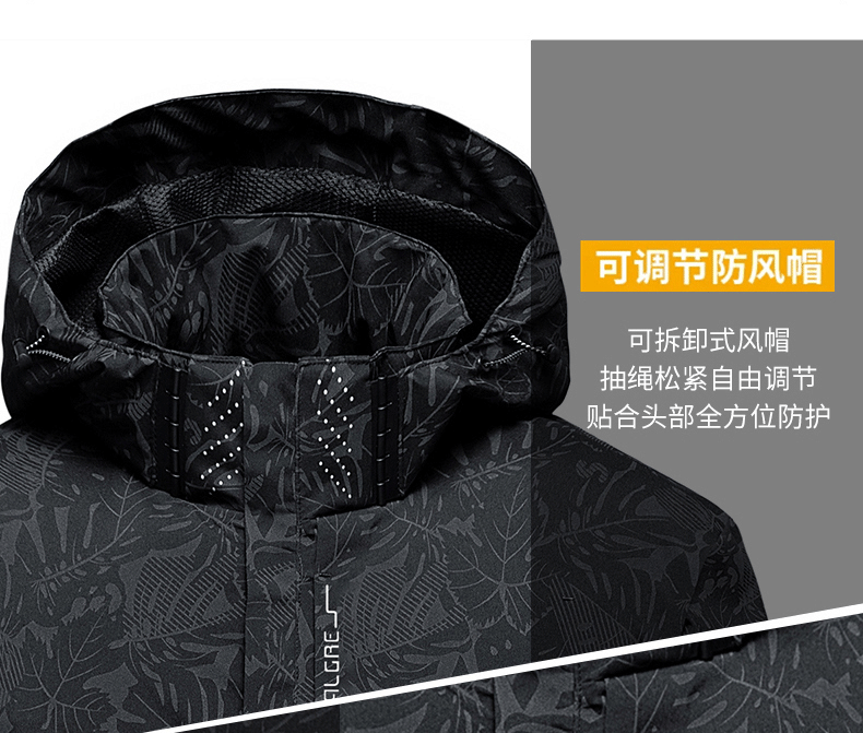 【防风防雨】三合一新款户外休闲运动冲锋衣 (图6)