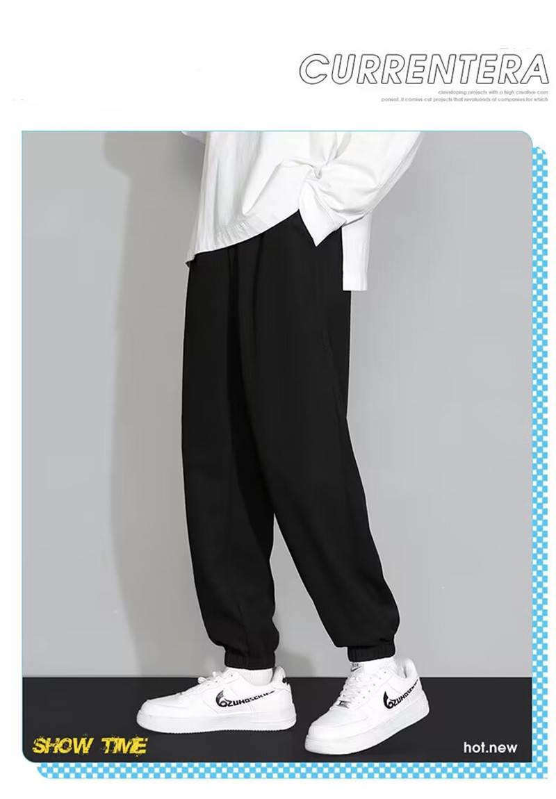 【亲肤透气】夏季休闲运动宽松束脚裤(图1)