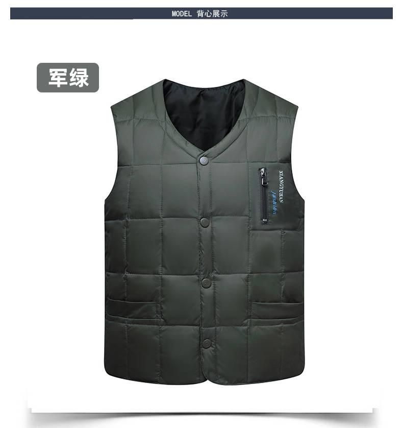 【85%自鸭绒】中老年冬季防寒保暖羽绒马甲(图6)