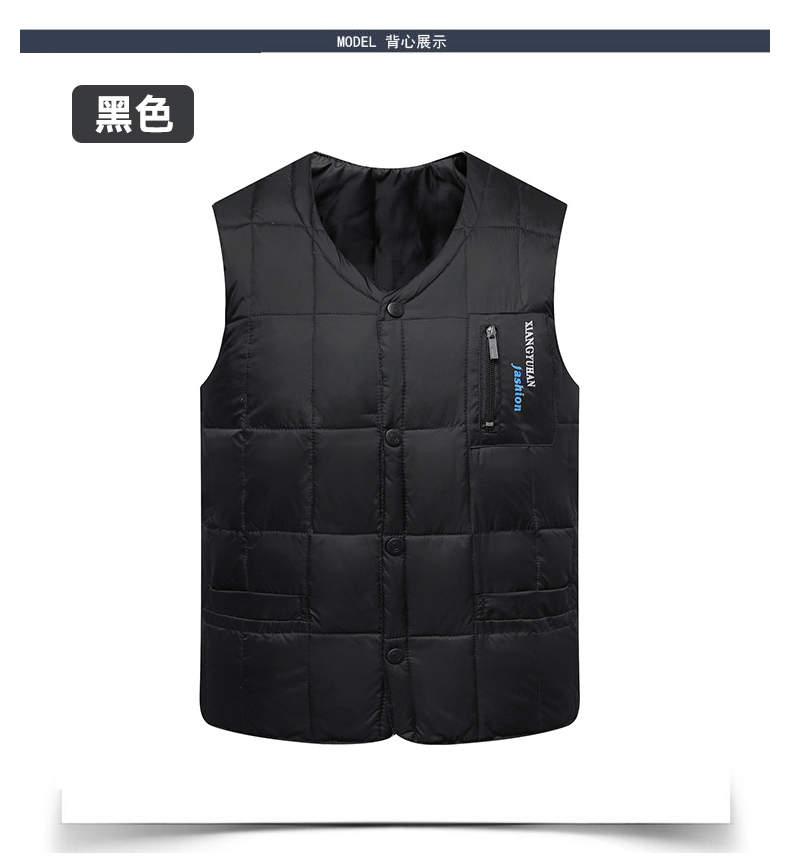 【85%自鸭绒】中老年冬季防寒保暖羽绒马甲(图7)