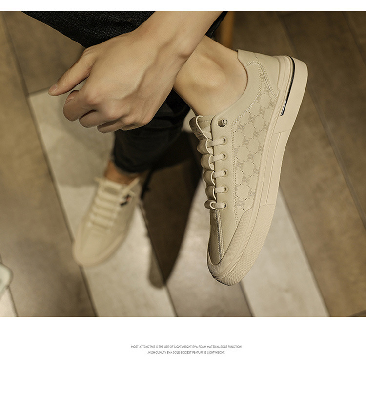 【潮流帅气 舒适透气】夏季新款百搭运动男士休闲小白板鞋(图11)