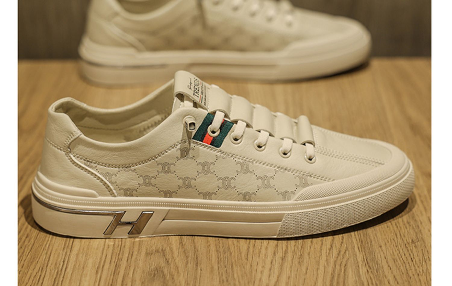 【潮流帅气 舒适透气】夏季新款百搭运动男士休闲小白板鞋(图16)