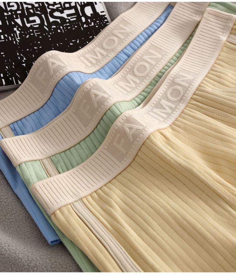 【柔软亲肤 不易褪色】新款男士纯棉透气平角内裤(图11)